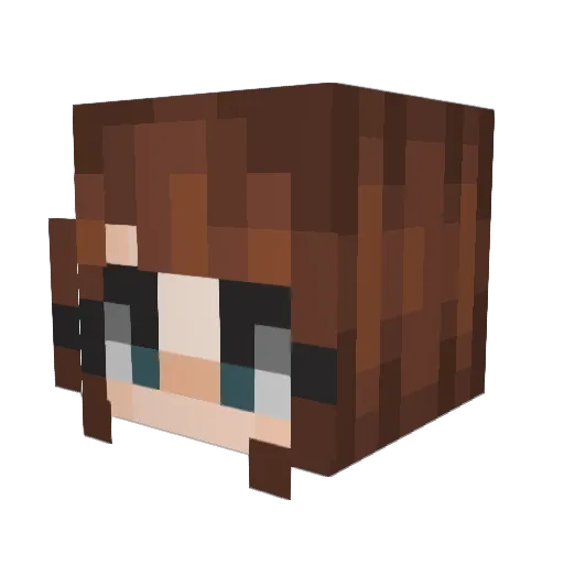 djotimes Minecraft avatar head, 3D render