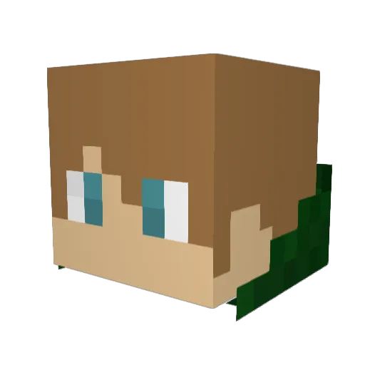 djoudjou1000 Minecraft avatar head, 3D render