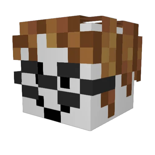 djp2021 Minecraft avatar head, 3D render