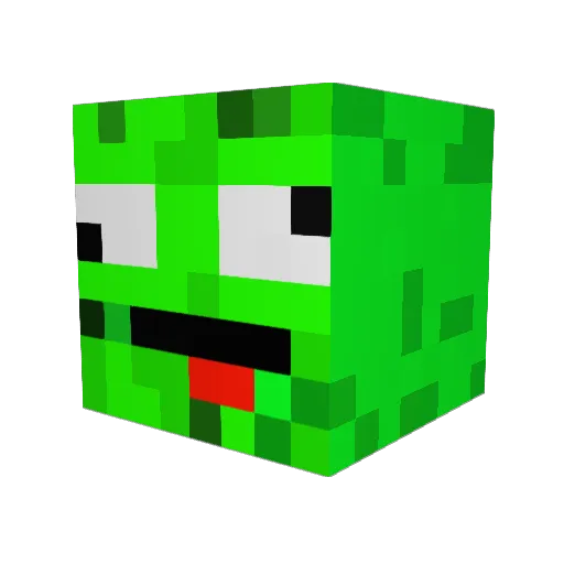 djpi__ Minecraft avatar head, 3D render