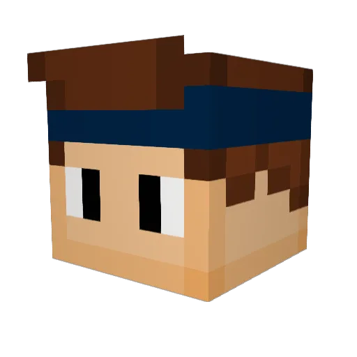 djsuggar Minecraft avatar head, 3D render