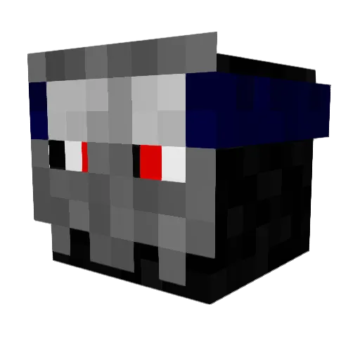 djuntouchable Minecraft avatar head, 3D render