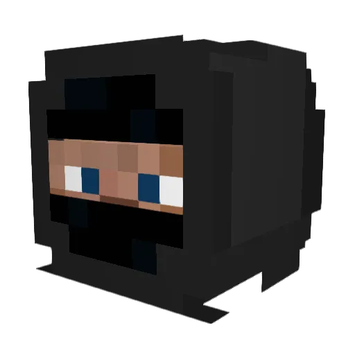 djviali Minecraft avatar head, 3D render