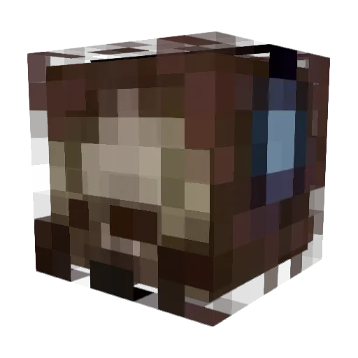 djzeden Minecraft avatar head, 3D render