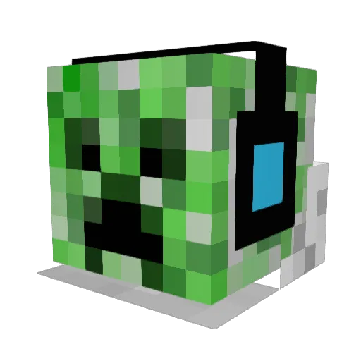 dk0505 Minecraft avatar head, 3D render