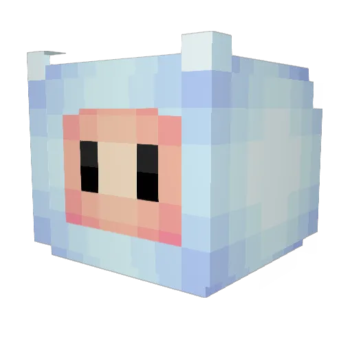 dk420 Minecraft avatar head, 3D render
