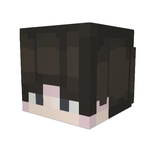 dk427 Minecraft avatar head, 3D render