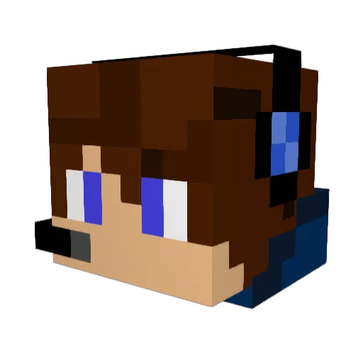 dkarch5 Minecraft avatar head, 3D render
