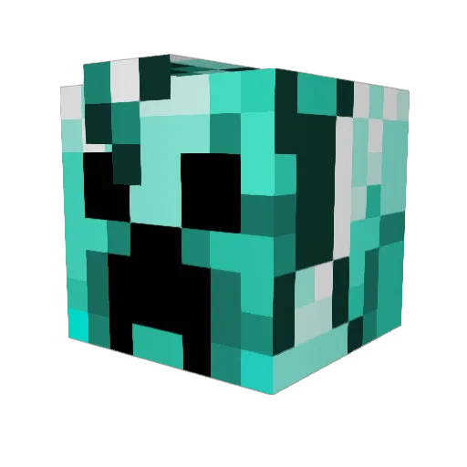 dkdldkdlf Minecraft avatar head, 3D render