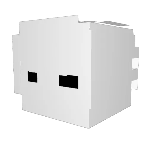 dkdsj Minecraft avatar head, 3D render