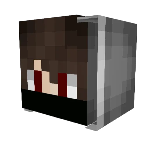dklergrinta Minecraft avatar head, 3D render
