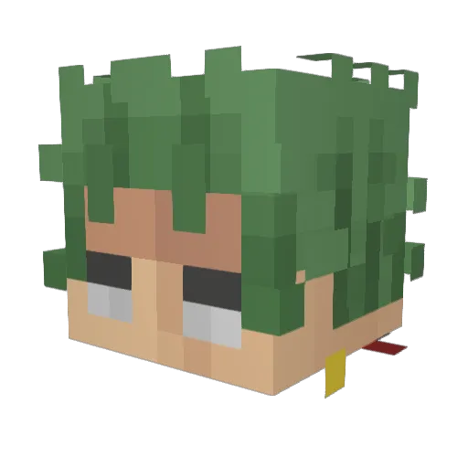 dknecht Minecraft avatar head, 3D render