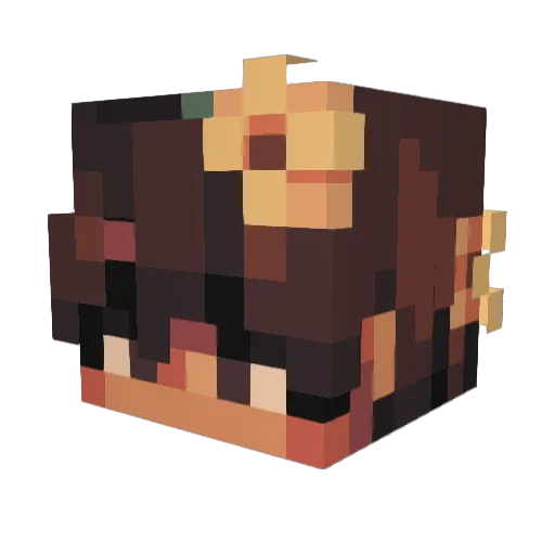 dkosalvation Minecraft avatar head, 3D render