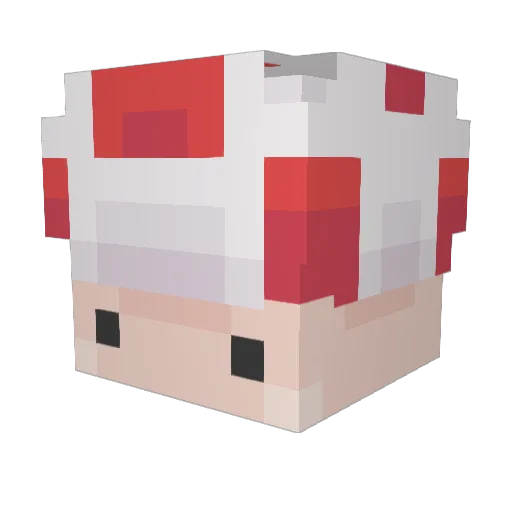 dkpacman Minecraft avatar head, 3D render