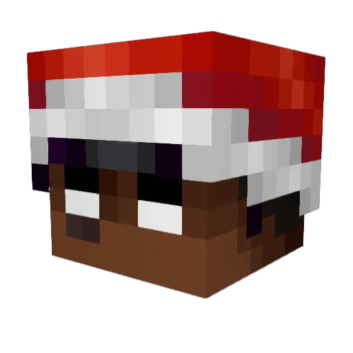 dksimons Minecraft avatar head, 3D render