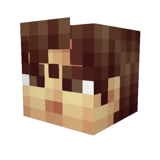 dl104mn Minecraft avatar head, 3D render