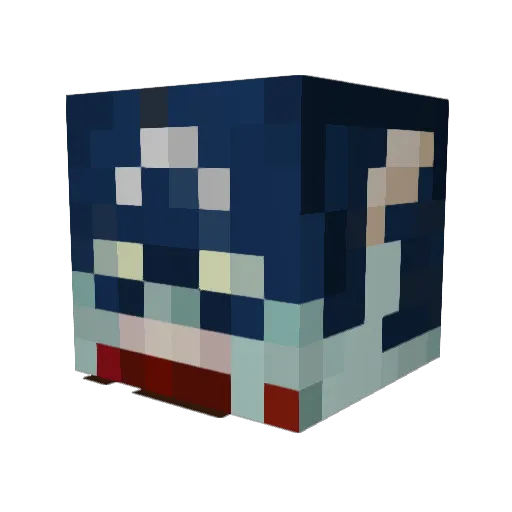 dl182 Minecraft avatar head, 3D render