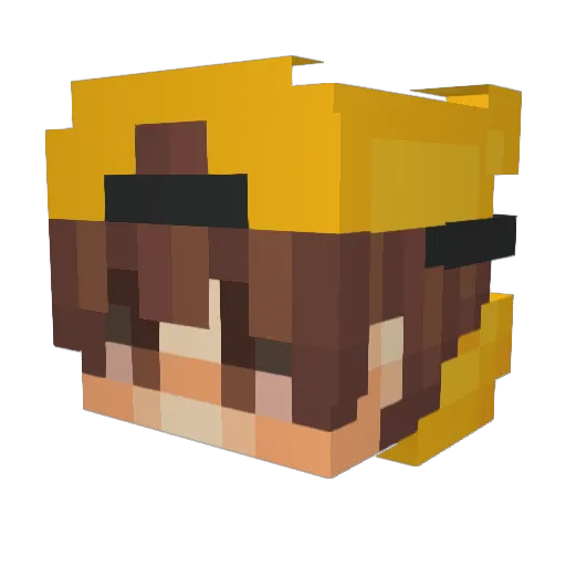 dla7382 Minecraft avatar head, 3D render