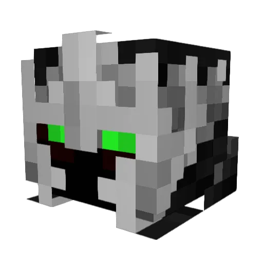 dlafount Minecraft avatar head, 3D render