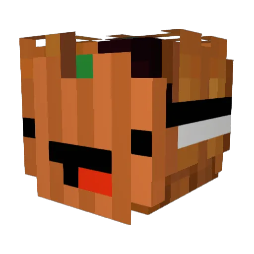 dldbsdl Minecraft avatar head, 3D render