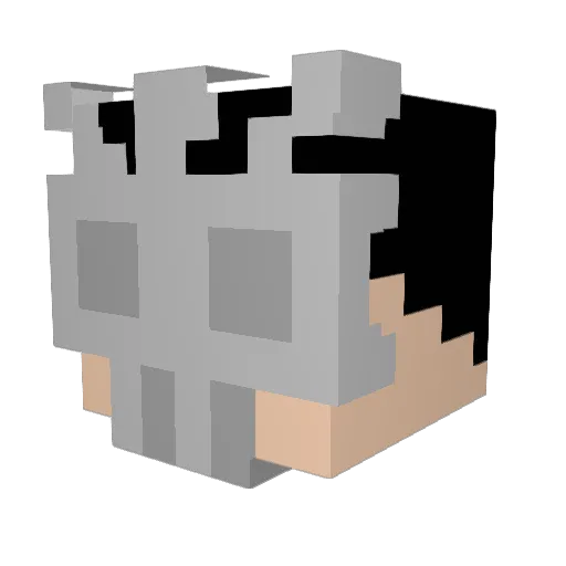 dldbtls Minecraft avatar head, 3D render