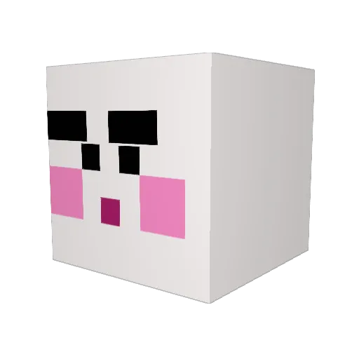 dldmd11 Minecraft avatar head, 3D render