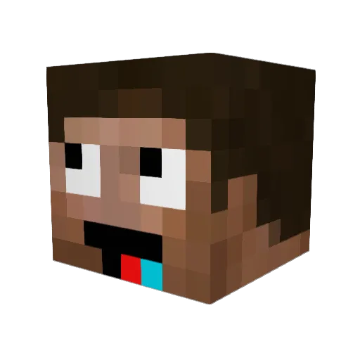dldntjr300 Minecraft avatar head, 3D render