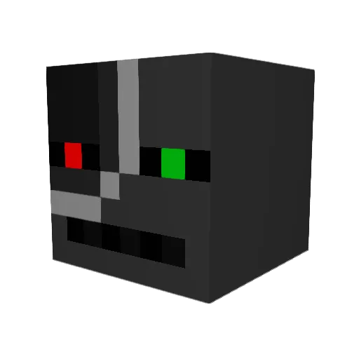 dlecs Minecraft avatar head, 3D render