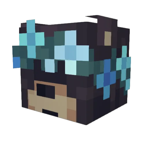 dlee72 Minecraft avatar head, 3D render
