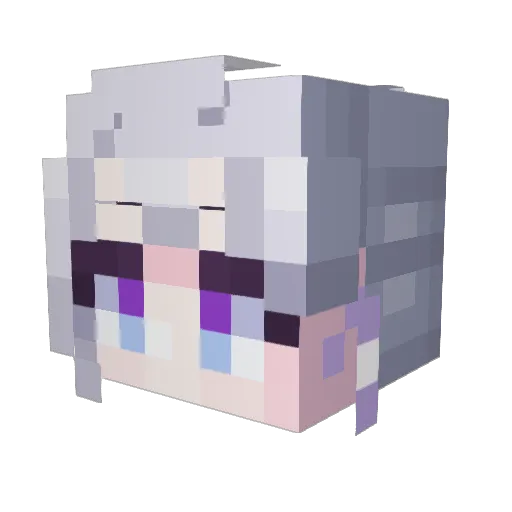 dlekqls1996 Minecraft avatar head, 3D render