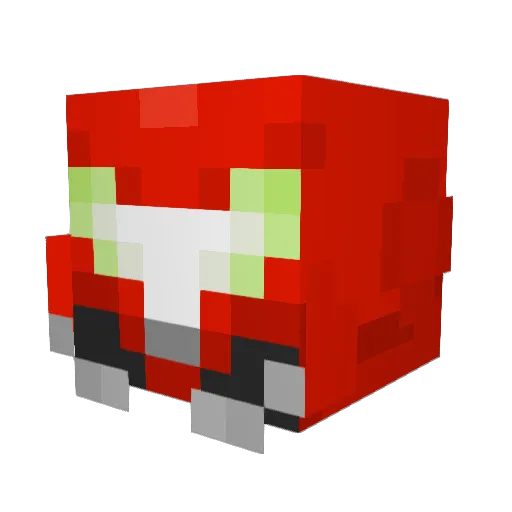 dleos Minecraft avatar head, 3D render
