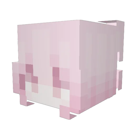 dlfps Minecraft avatar head, 3D render