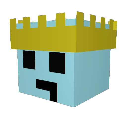 dlghtmd01 Minecraft avatar head, 3D render