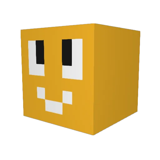 dllckc Minecraft avatar head, 3D render