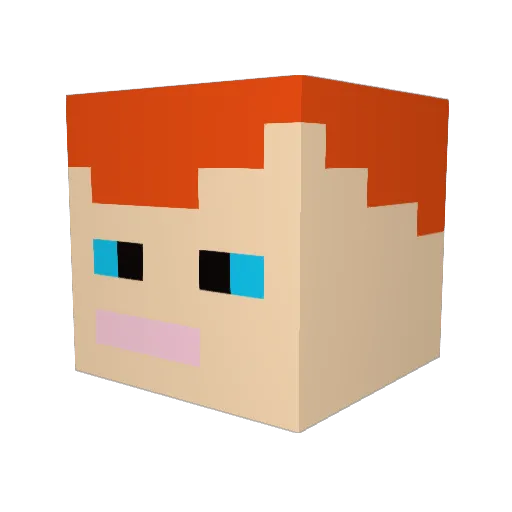 dlno80 Minecraft avatar head, 3D render