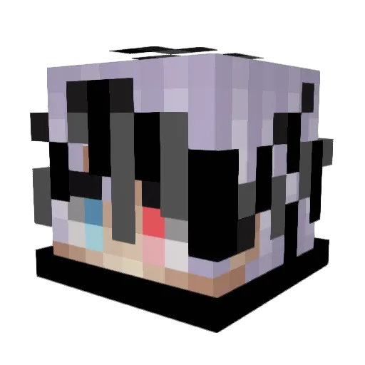 dlolovesyou Minecraft avatar head, 3D render