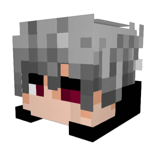 dlrmsgur Minecraft avatar head, 3D render