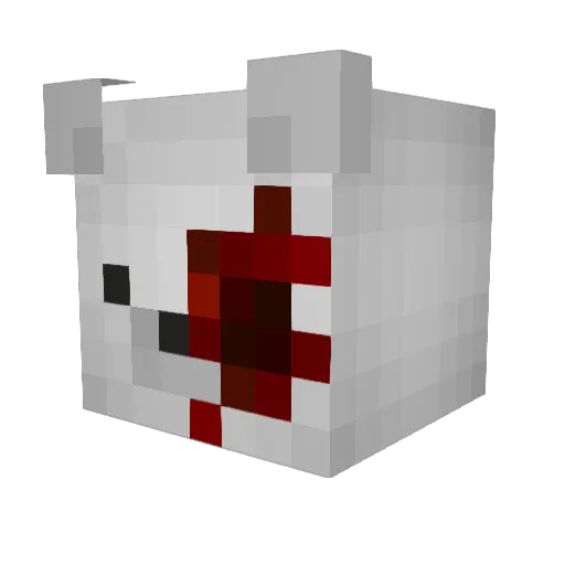 dlrr Minecraft avatar head, 3D render
