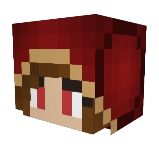 dltrhn_ Minecraft avatar head, 3D render