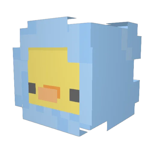 dlu264 Minecraft avatar head, 3D render