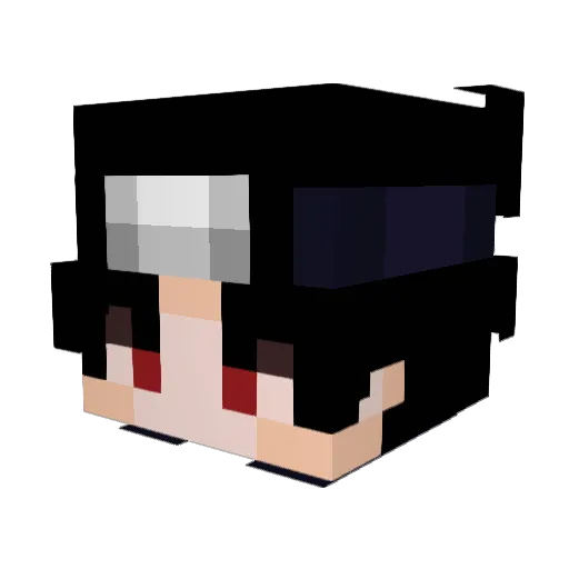 dlwIrma Minecraft avatar head, 3D render