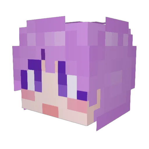dlwldms08 Minecraft avatar head, 3D render