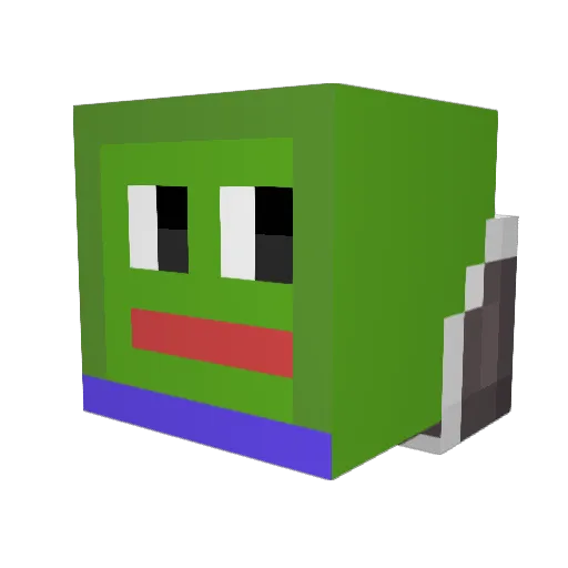 dlwldn1226 Minecraft avatar head, 3D render