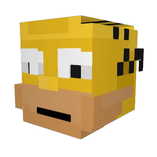 dlwotj12 Minecraft avatar head, 3D render