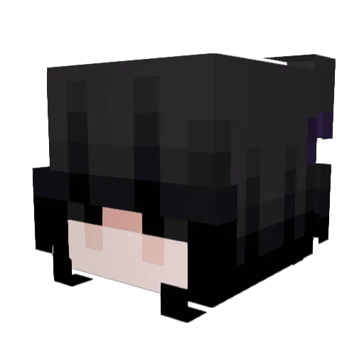 dly Minecraft avatar head, 3D render