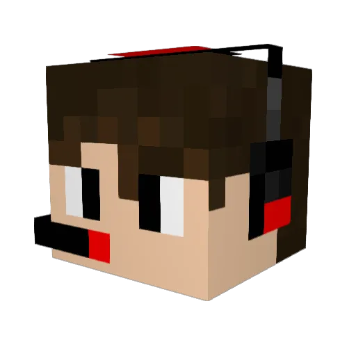 dm0828 Minecraft avatar head, 3D render