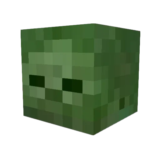 dmabeam Minecraft avatar head, 3D render