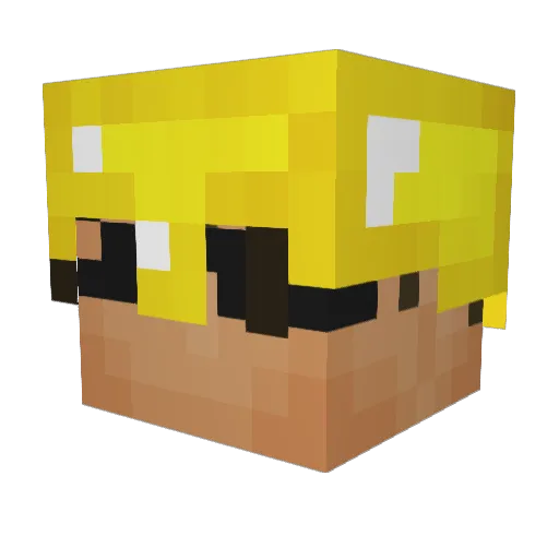 dman1027 Minecraft avatar head, 3D render