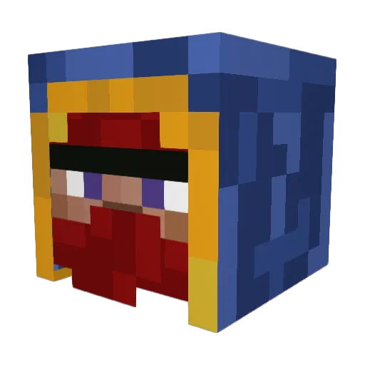 dman320is Minecraft avatar head, 3D render