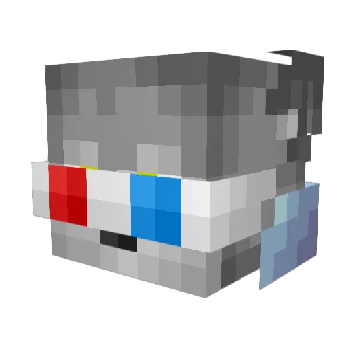 dman510 Minecraft avatar head, 3D render